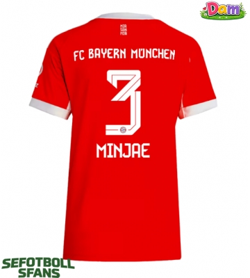 Bayern Munich Kim Min-jae #3 Hemmatröja Kvinnor 2025-26 Kortärmad